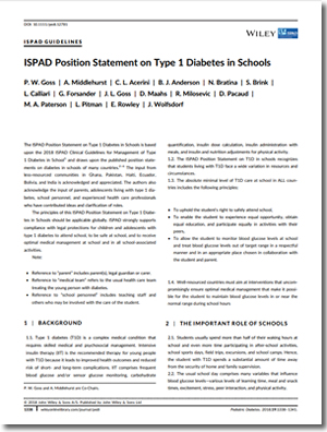 ISPAD Position Statement